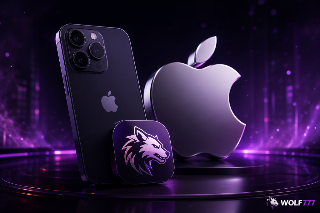 Wolf777 app on Apple iOS device with sleek interface and secure ISO Apple app experience