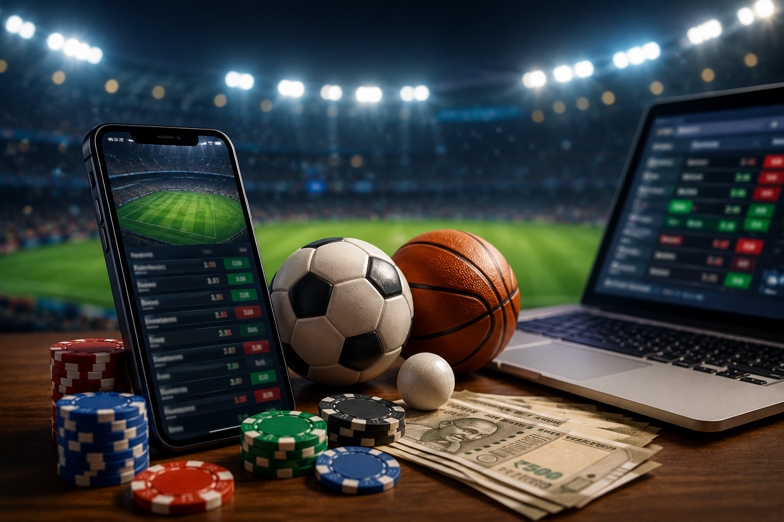 Sports betting online in India on Wolf777 with mobile sportsbook, live betting markets, cricket betting, and sports betting app India features